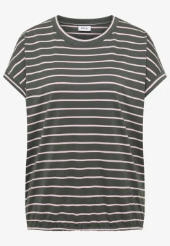 Shirt met ronde hals en strepen