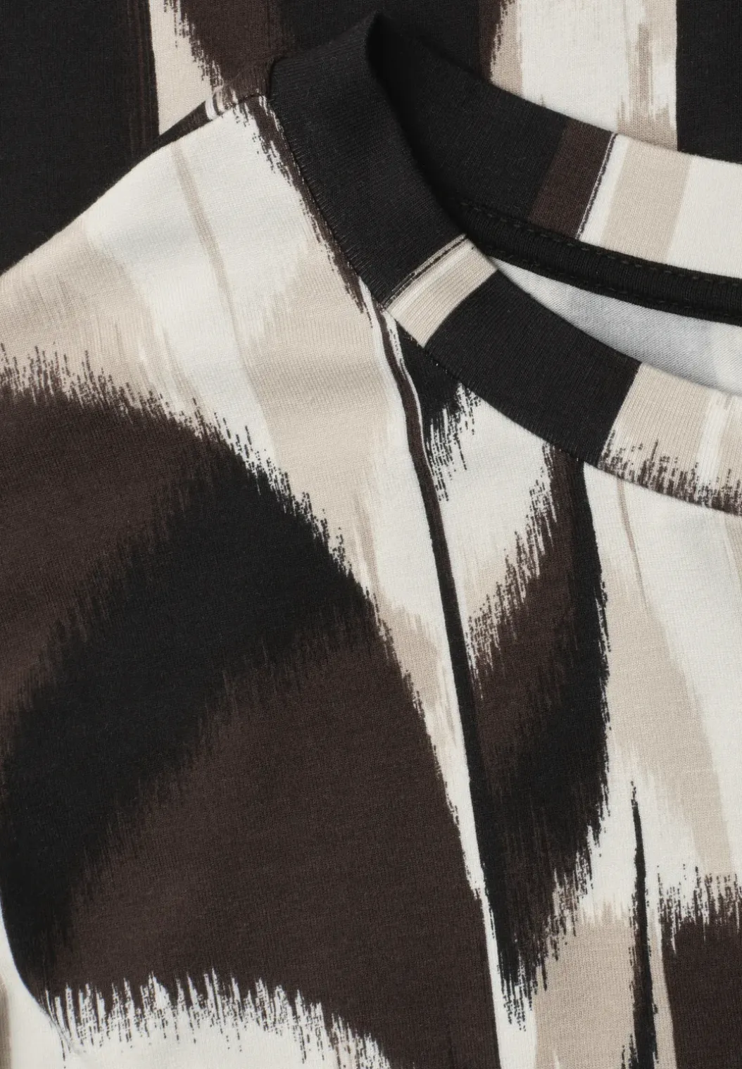 Shirt met ronde hals en trekkoord