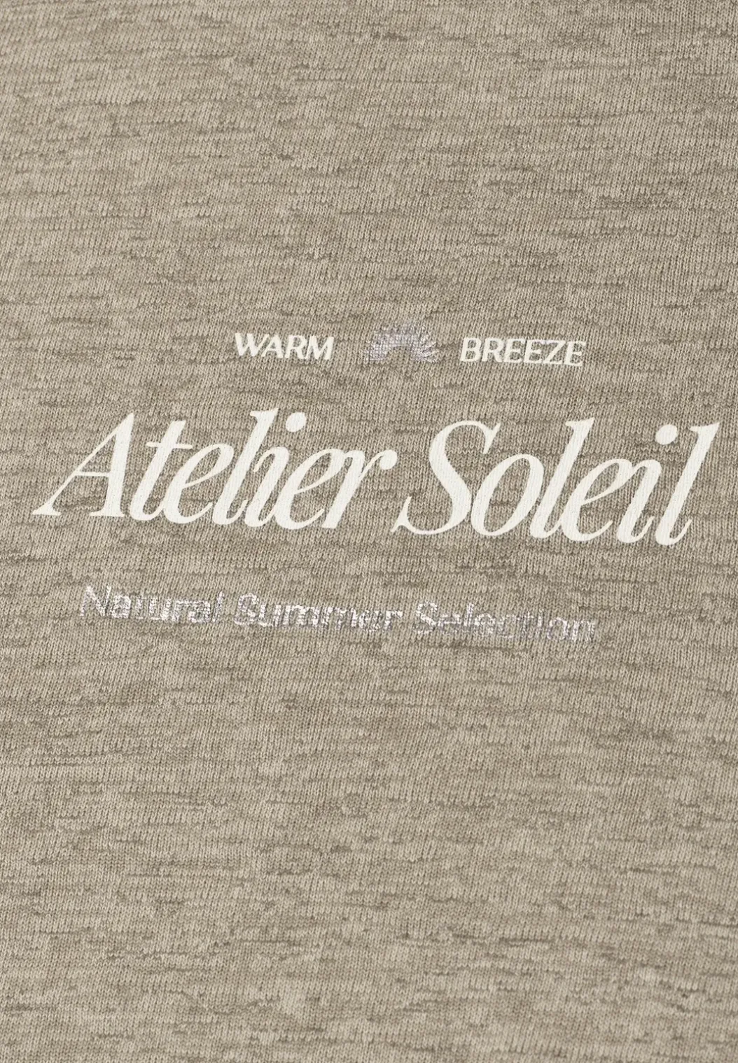 Shirt met ronde hals en tekst