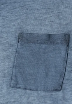 Shirt met ronde hals in garment dye-look
