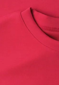 Shirt met ronde hals in Silk-Look