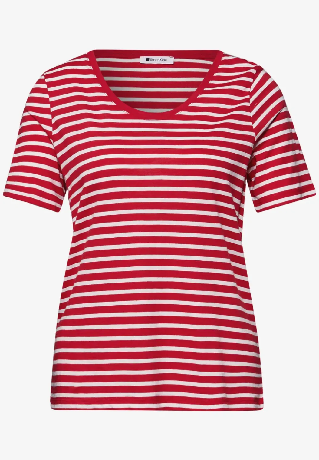 Shirt met ronde V-hals in een pak van 2