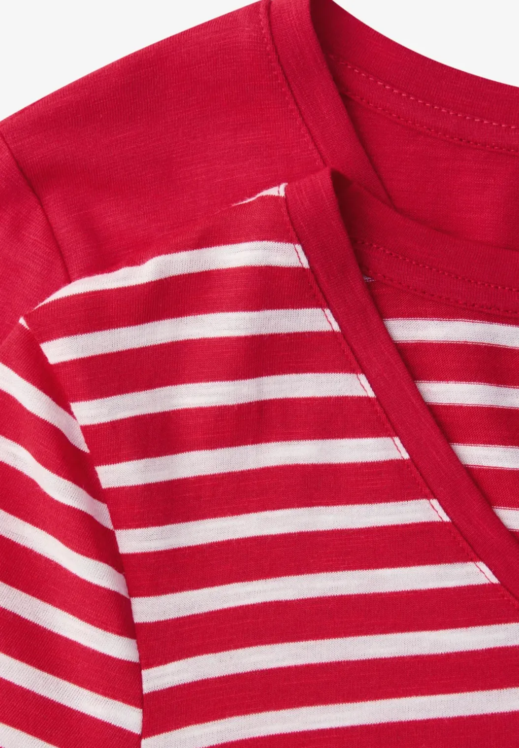 Shirt met ronde V-hals in een pak van 2