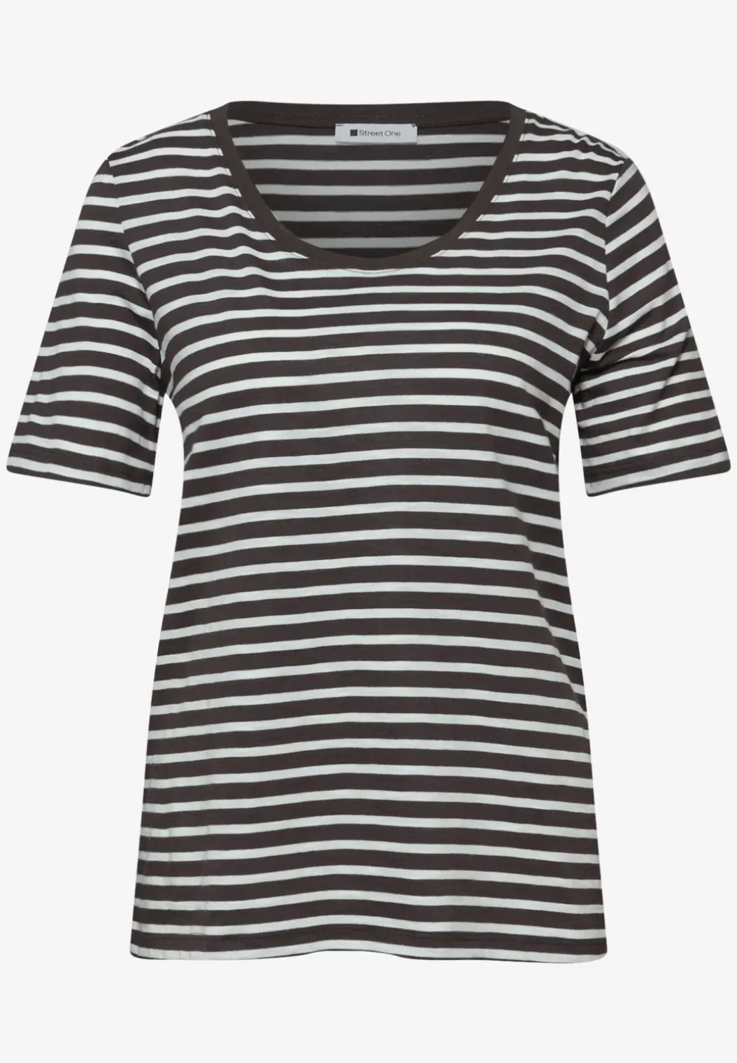 Shirt met ronde V-hals in een pak van 2