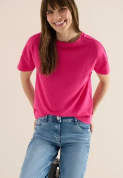 Shirt met schouderdetail