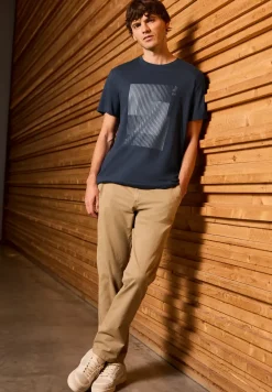 Shirt met streepjesprint