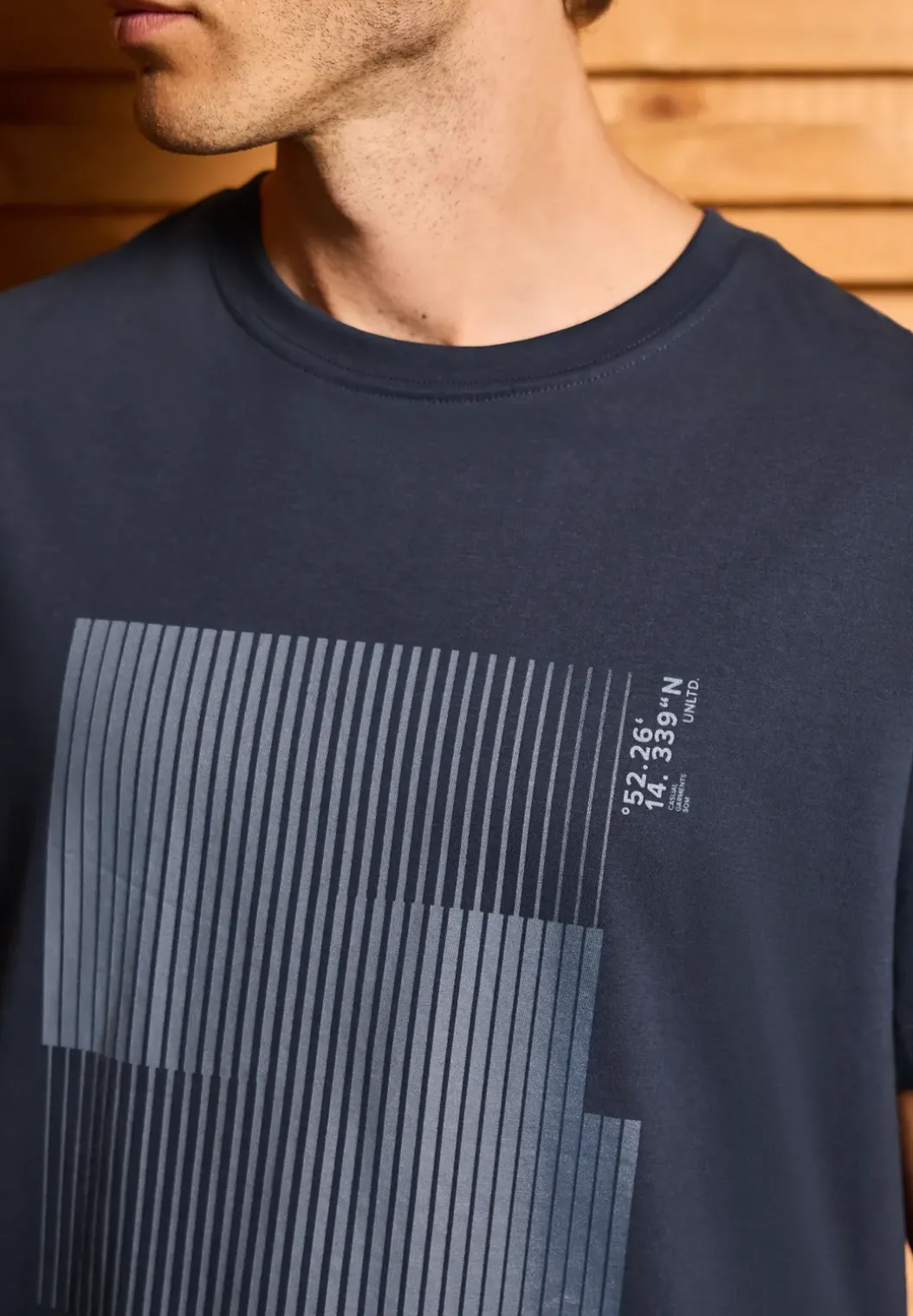 Shirt met streepjesprint