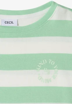 Shirt met strepen en printdetail