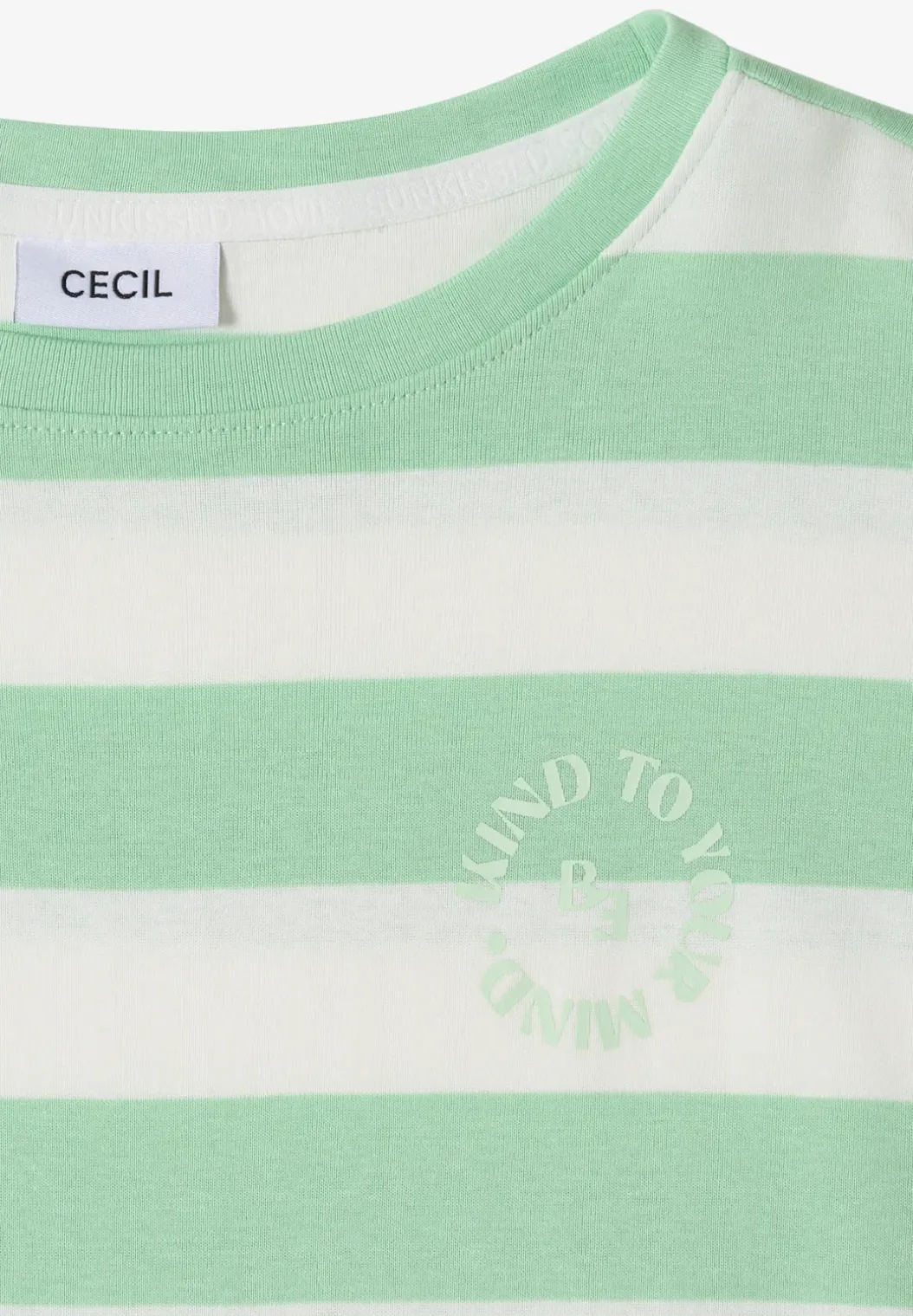 Shirt met strepen en printdetail