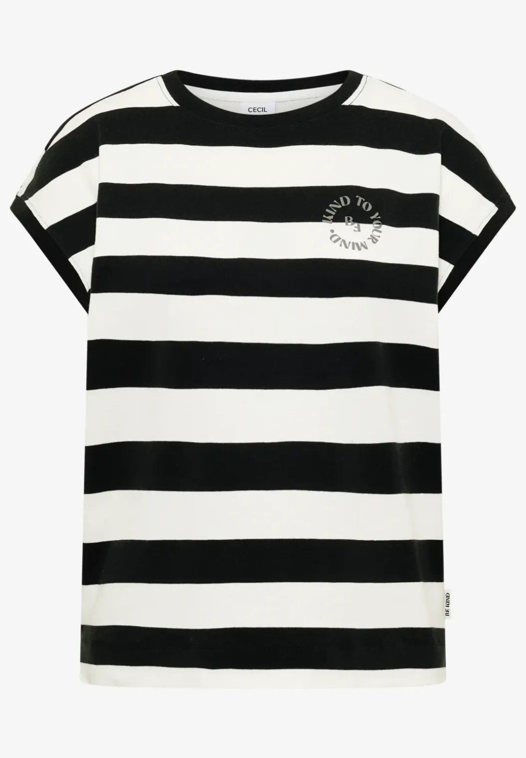 Shirt met strepen en printdetail