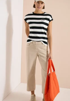 Shirt met strepen en printdetail