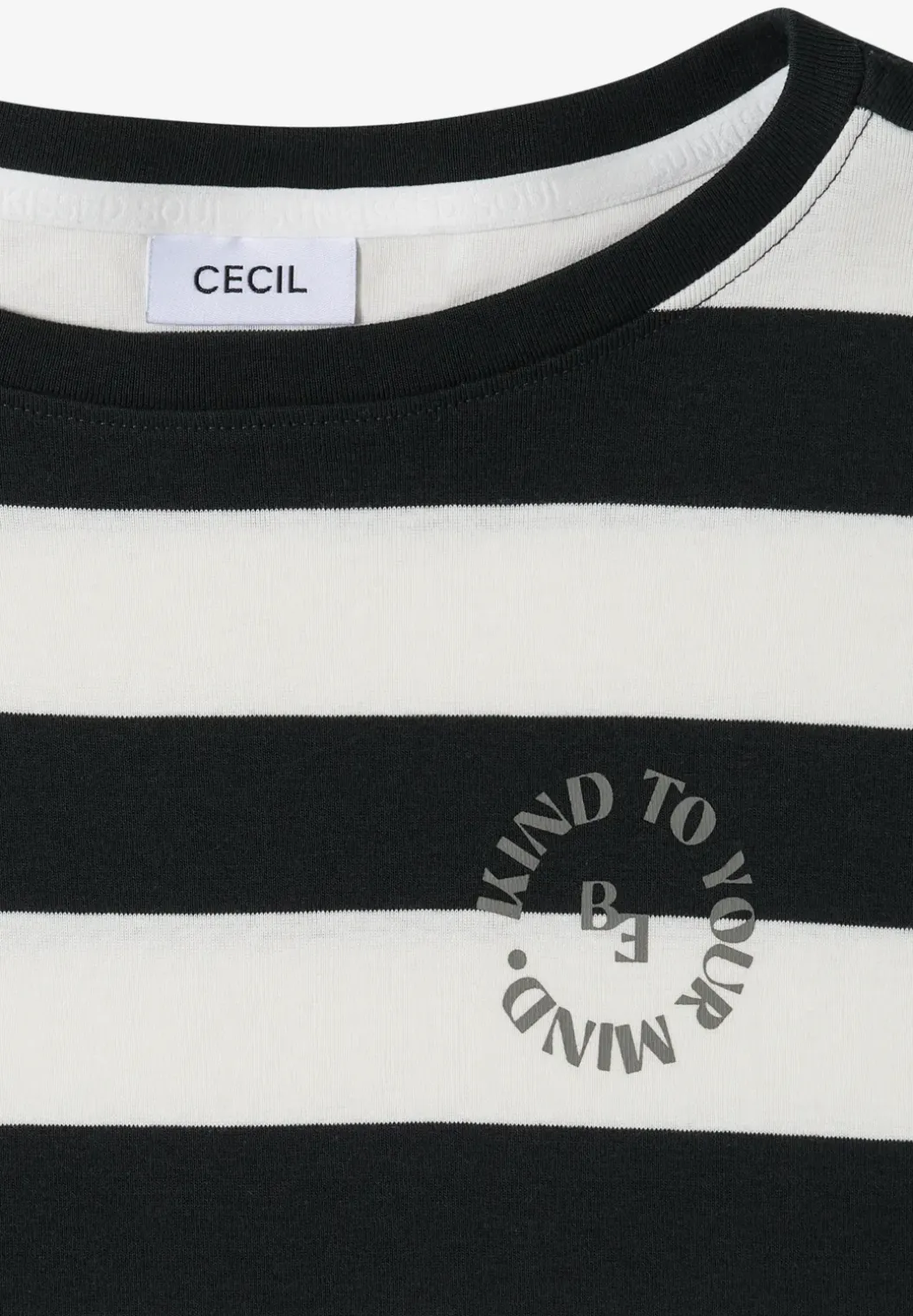Shirt met strepen en printdetail