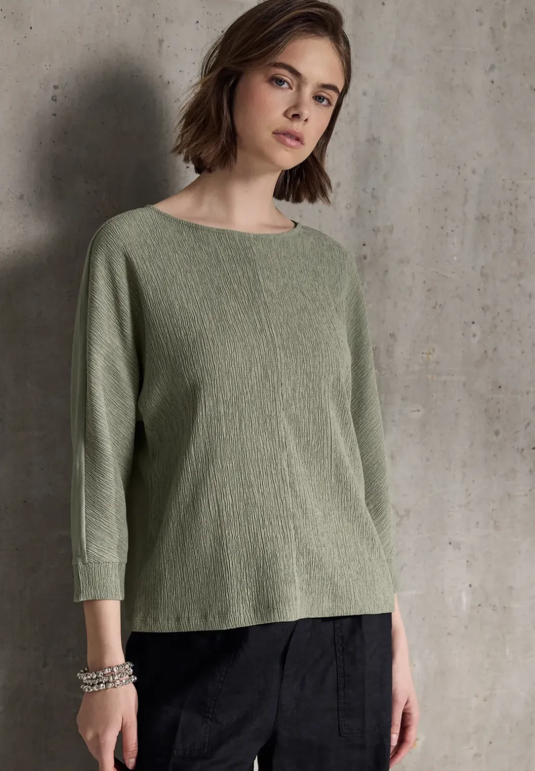Shirt met structuur