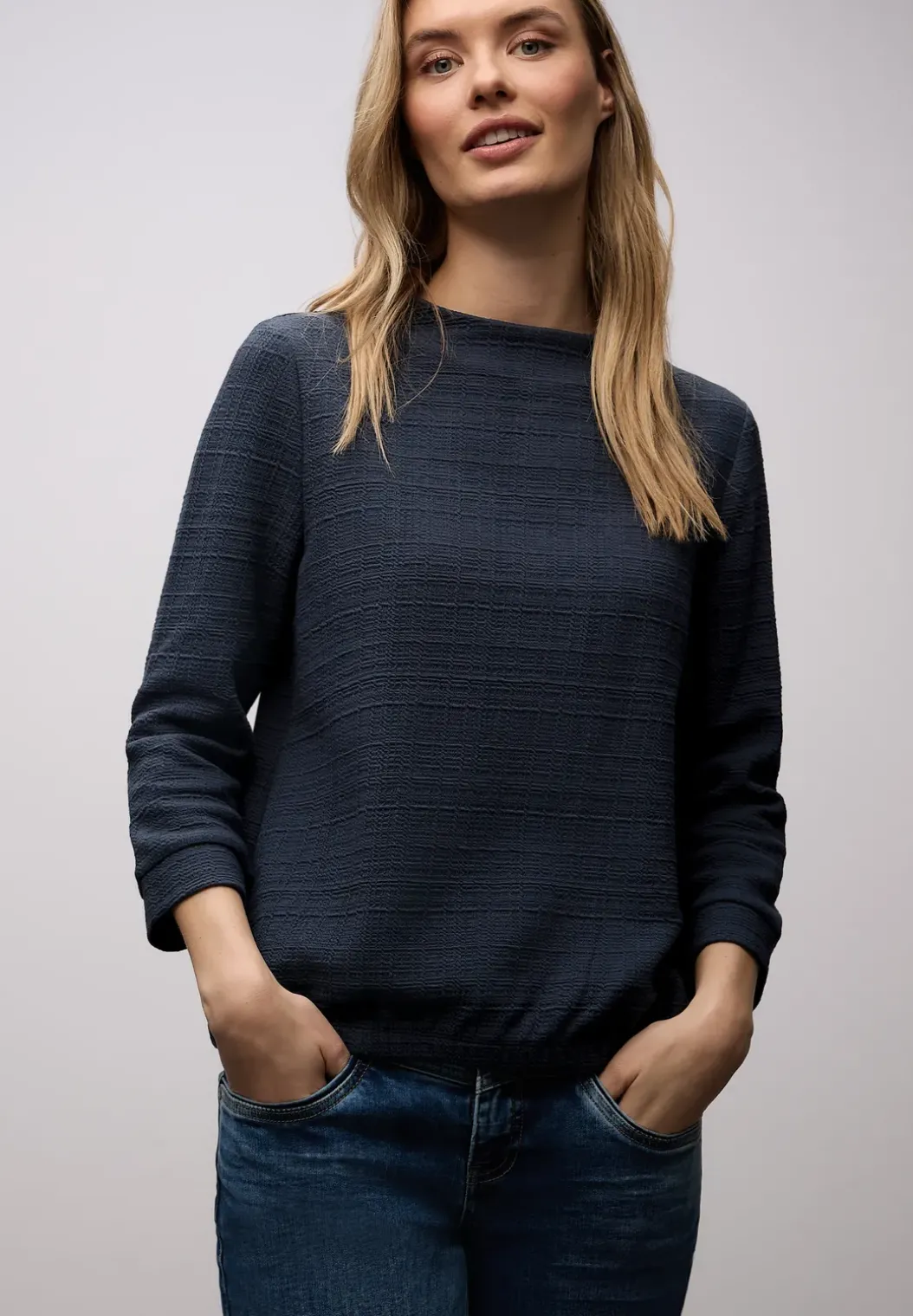 Shirt met structuur