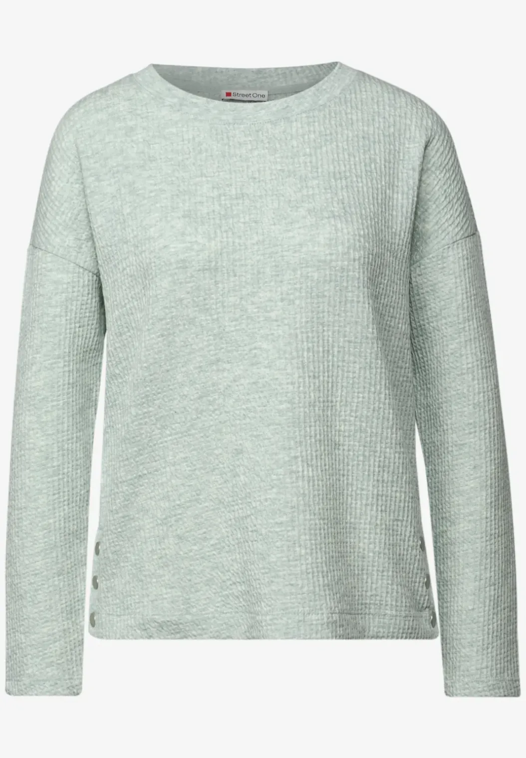 Shirt met structuur en knopen