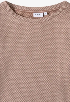 Shirt met structuur in twee kleuren