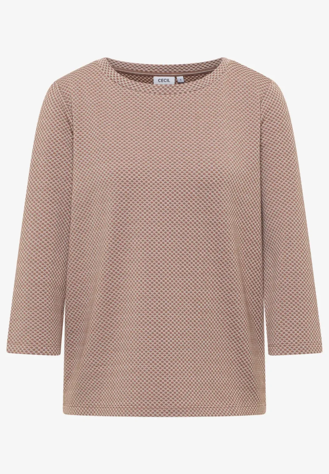 Shirt met structuur in twee kleuren