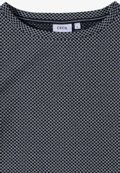 Shirt met structuur in twee kleuren
