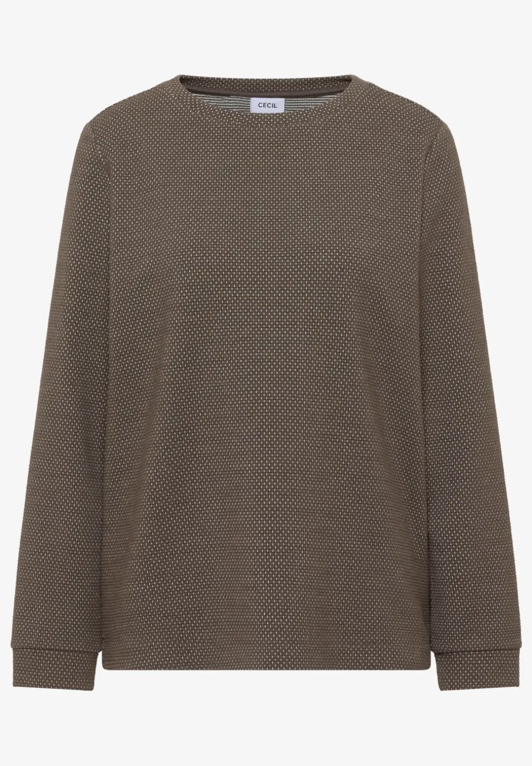 Shirt met structuur in twee kleuren