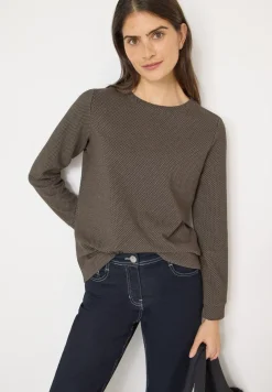Shirt met structuur in twee kleuren
