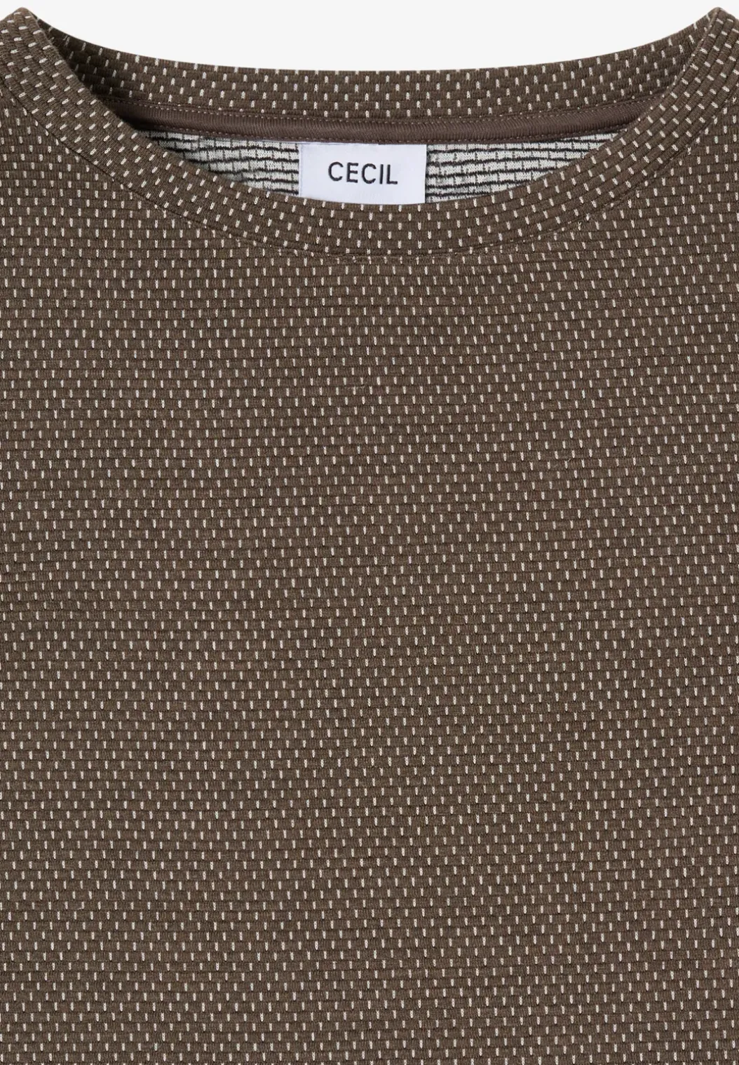 Shirt met structuur in twee kleuren