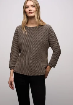 Shirt met structuur, tweekleurig