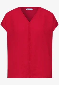 Shirt met structuurmix en tape