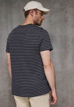 Shirt met structuurstrepen