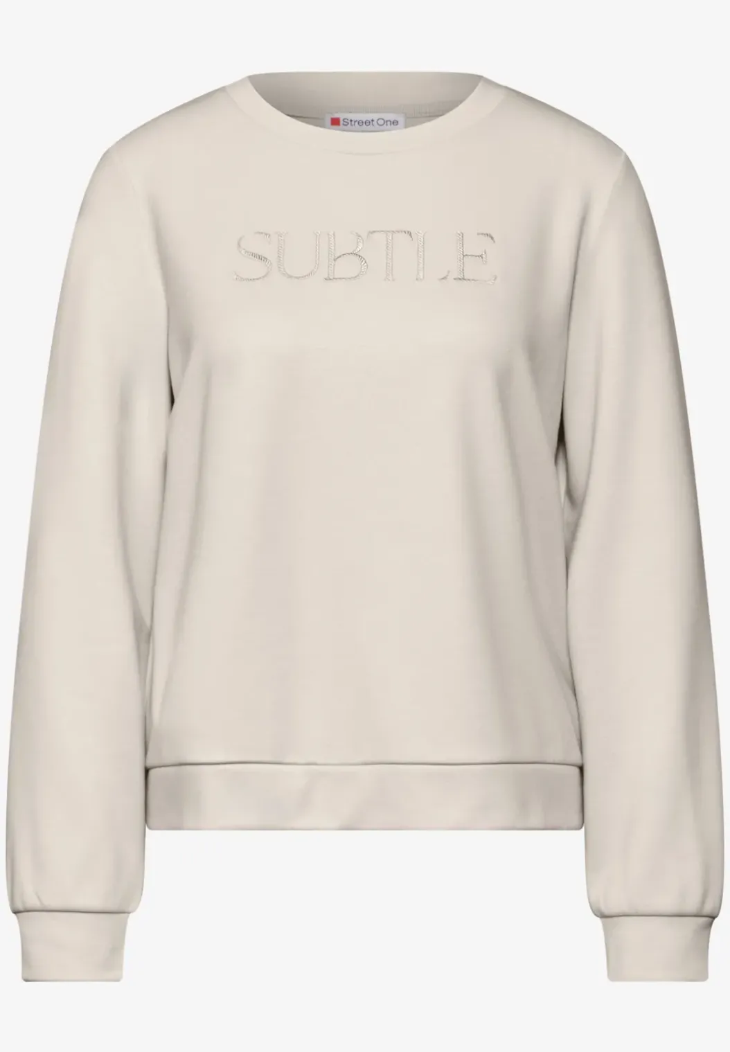 Shirt met tekstborduring