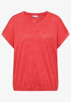 Shirt met ton-sur-ton burn-outpatroon
