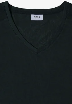 Shirt met ton-sur-ton burn-outpatroon