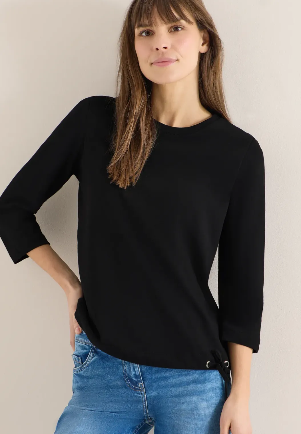 Shirt met trekkoord