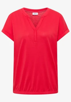 Shirt met tuniek en split aan de hals
