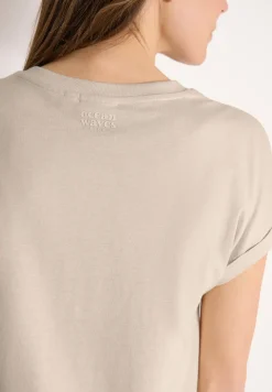 Shirt met tuniek en split aan de hals