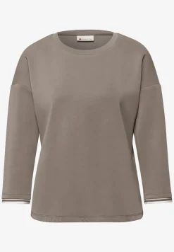Shirt met zijdeachtige look en details