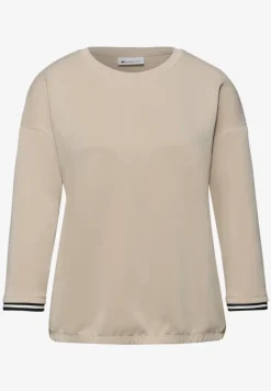 Shirt met zijdeachtige look en details