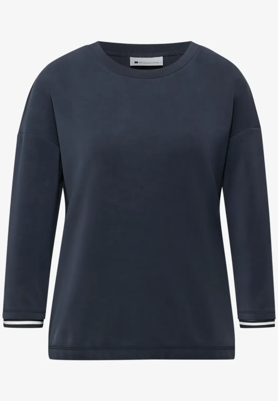 Shirt met zijdeachtige look en details