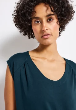 Shirt van jersey met elastische zoom