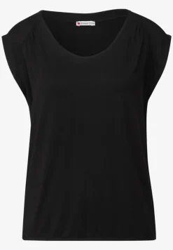 Shirt van jersey met elastische zoom