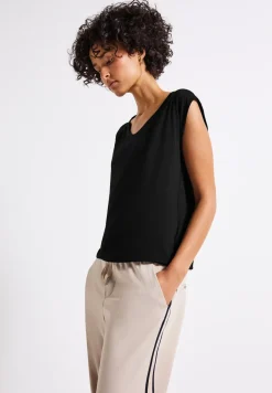 Shirt van jersey met elastische zoom