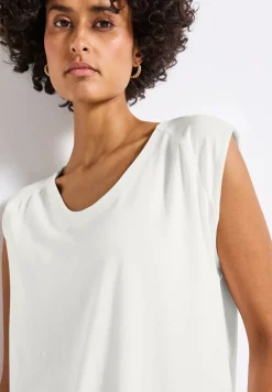 Shirt van jersey met elastische zoom