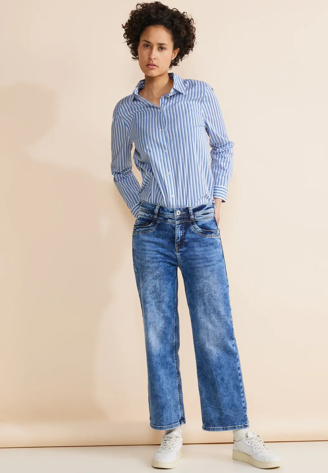 Shirtblouse met strepen
