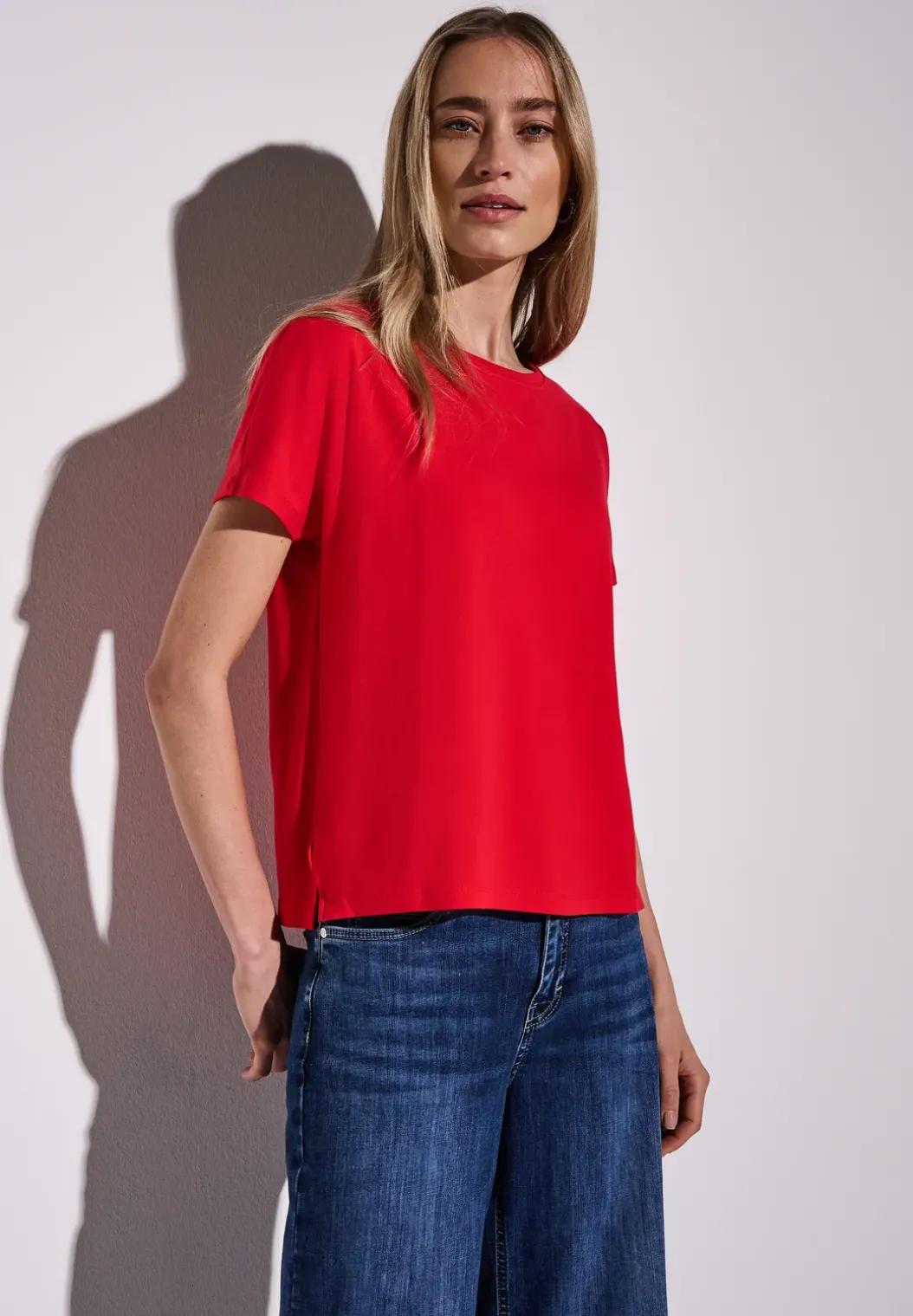 Shirt in effen kleur