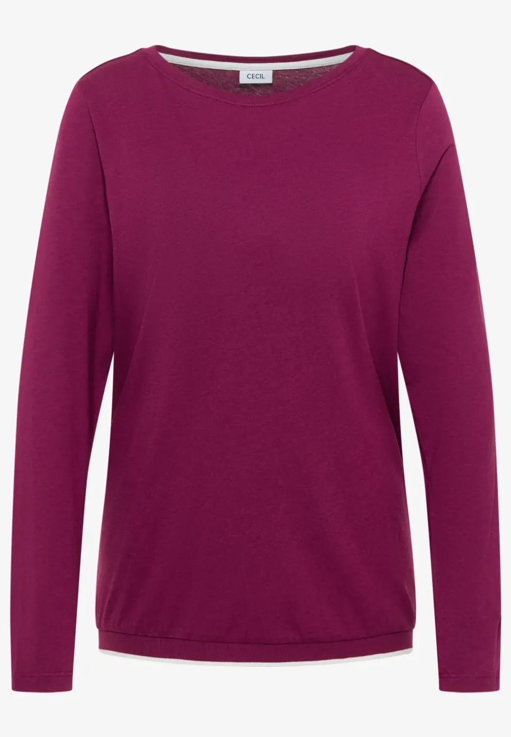 Shirt in effen kleur