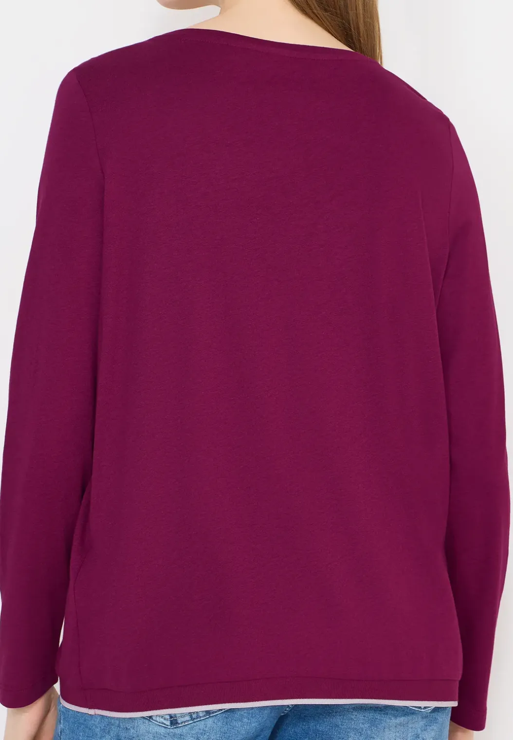 Shirt in effen kleur