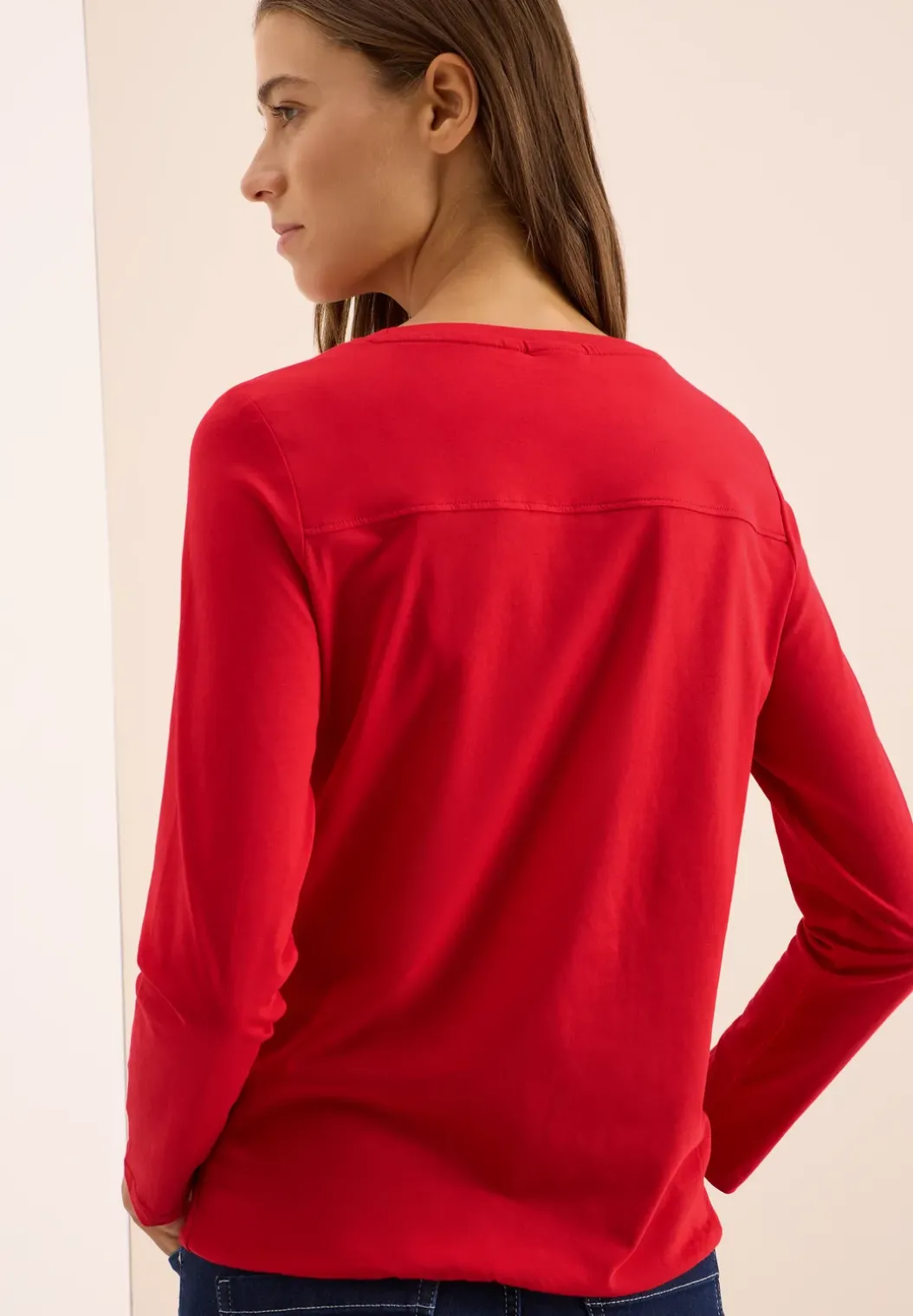 Shirt in effen kleur