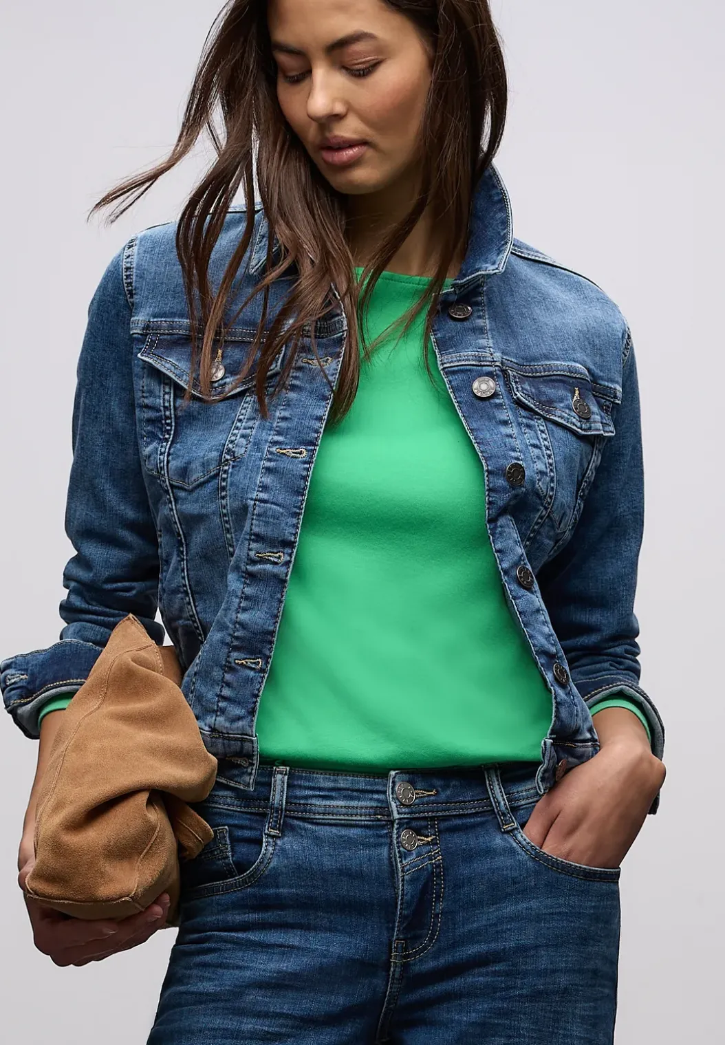 Shirt in effen kleur