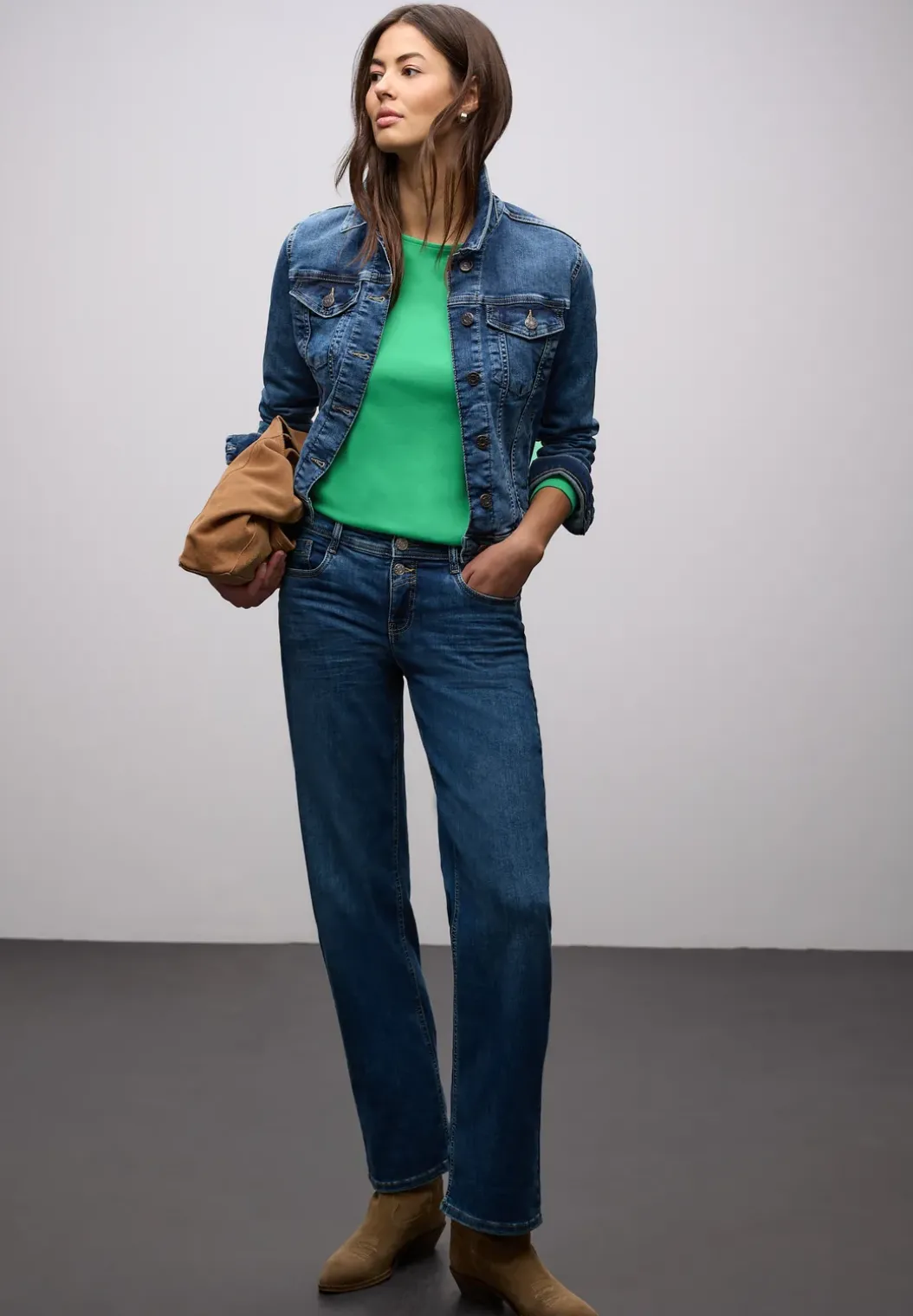 Shirt in effen kleur