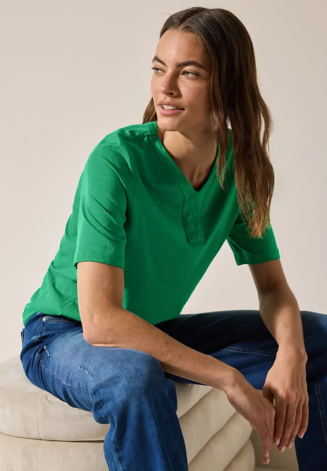 Shirt in tuniek-look
