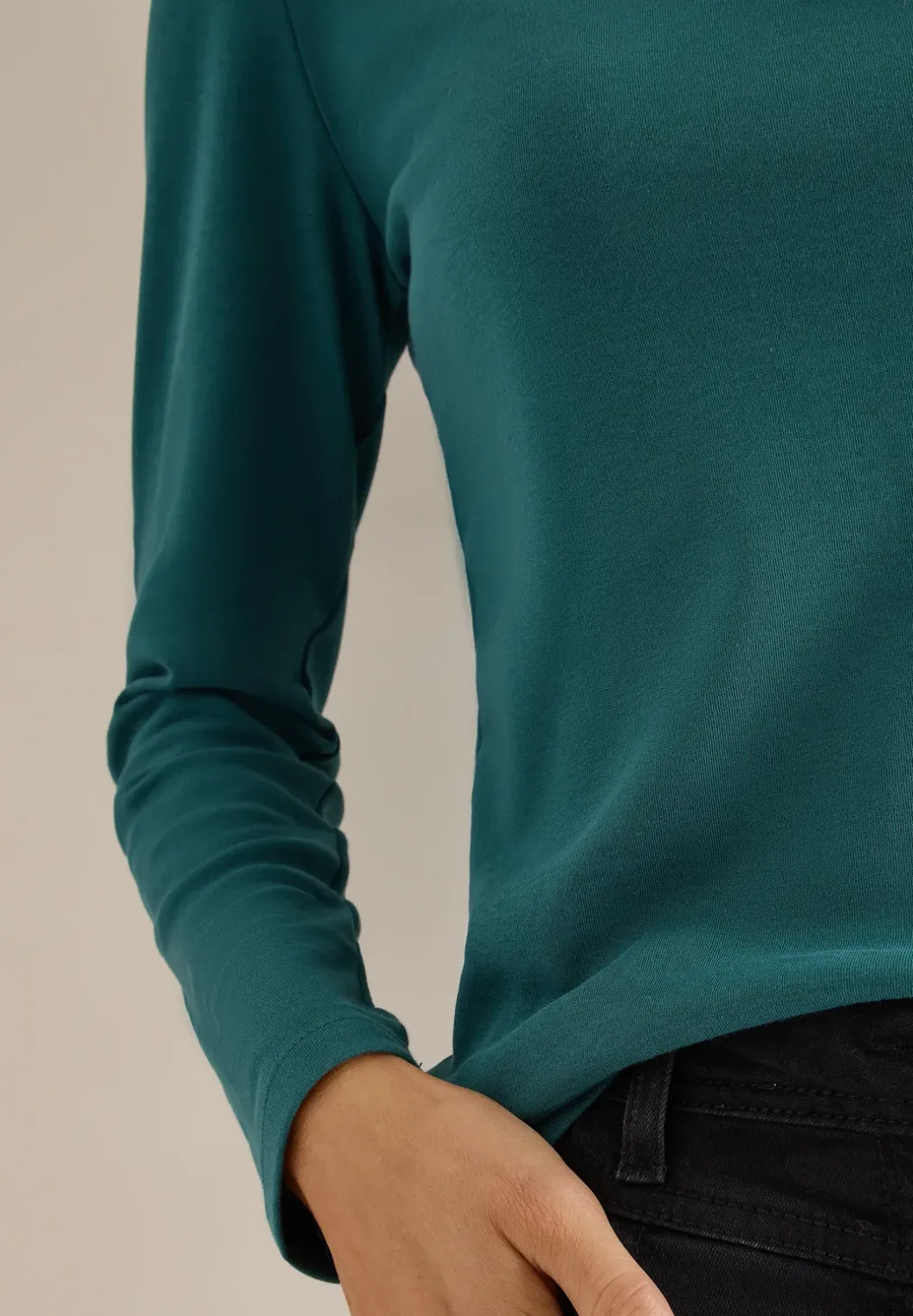 Shirt met boothals
